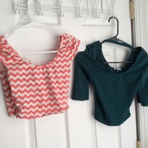 Charlotte Russe Crop Tops. Small